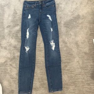 ripped Aeropostale jeans